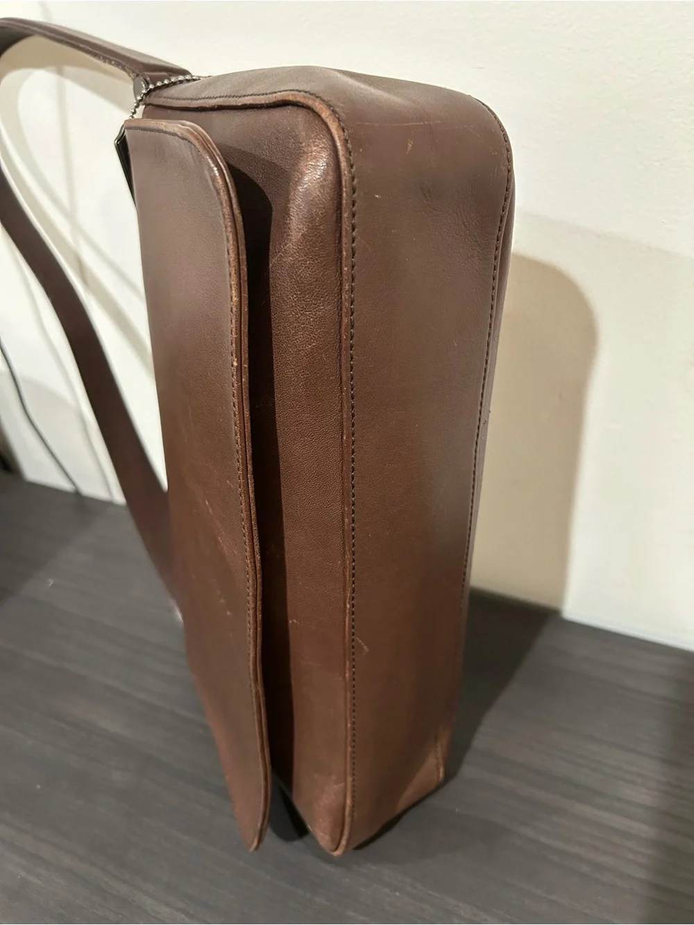Coach Vintage Bag Whitney 9179 Brown Leather Shoulder Bag East West.